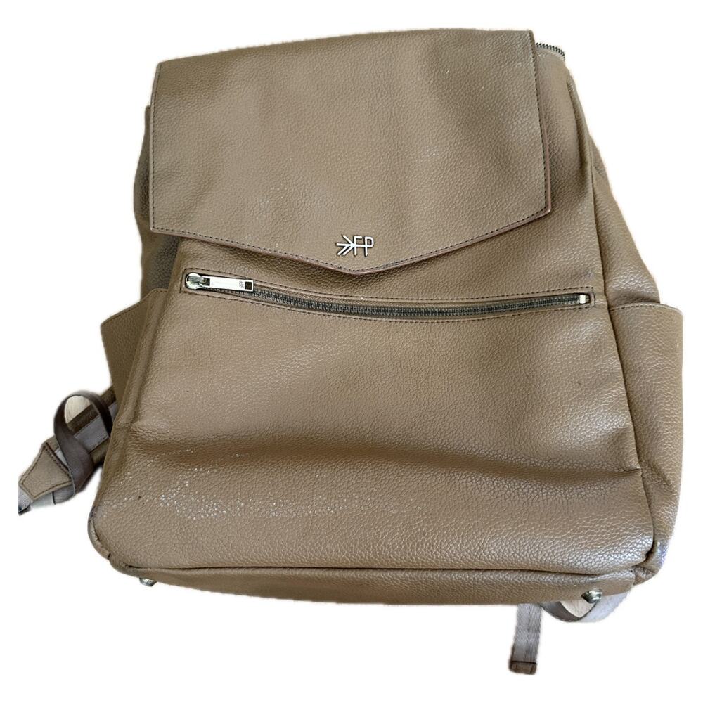 Freshly Picked Aspen Tan Vegan Leather Diaper Bag Backpack